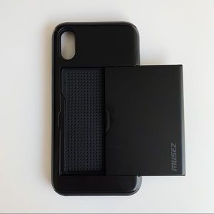 Hybrid iPhone X Wallet Card Case Holder